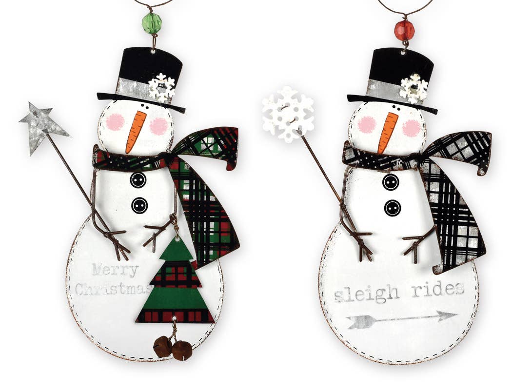 Winter Snowmen Ornament - Posh West Boutique