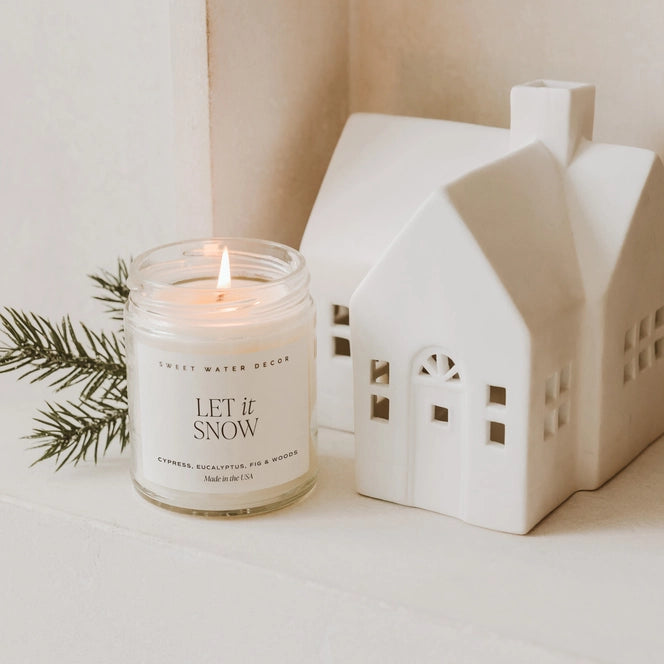 Let It Snow Soy Candle - Posh West Boutique