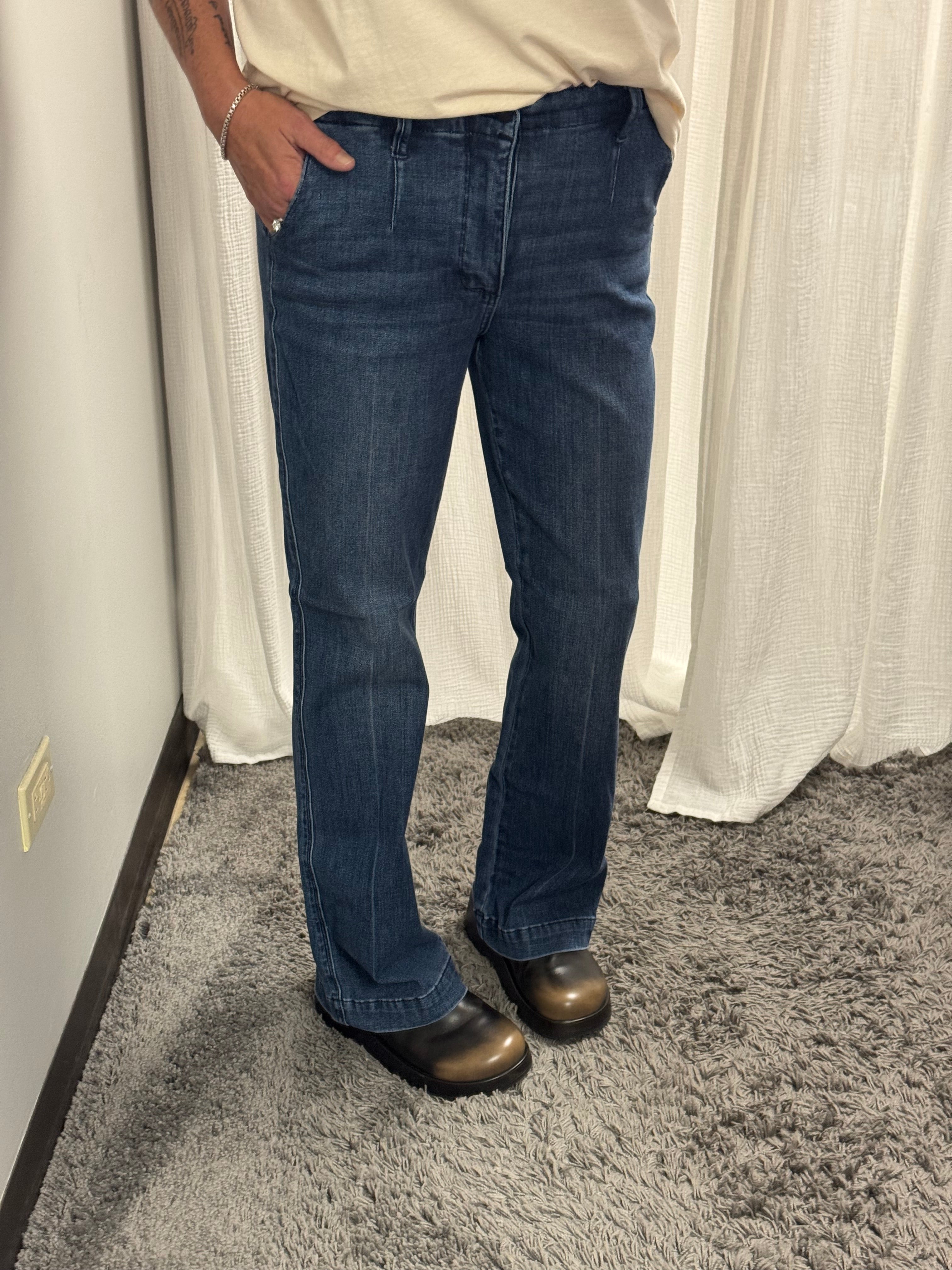 Judy Blue Mid Rise Trouser Bootcut Jean