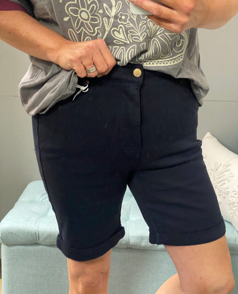 Judy Blue High Waist Tummy Control Bermuda Shorts - Posh West Boutique
