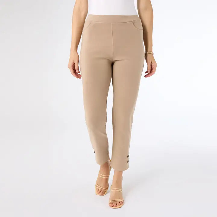 Sand Georgie Ankle with Button Detail - Posh West Boutique