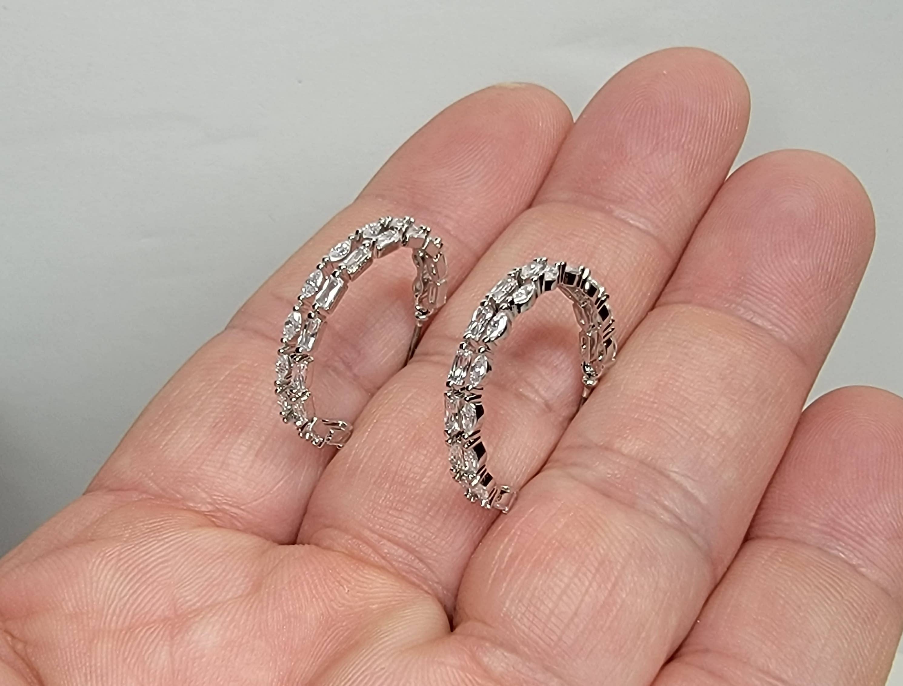 Medium Double Hoop Earrings - Posh West Boutique