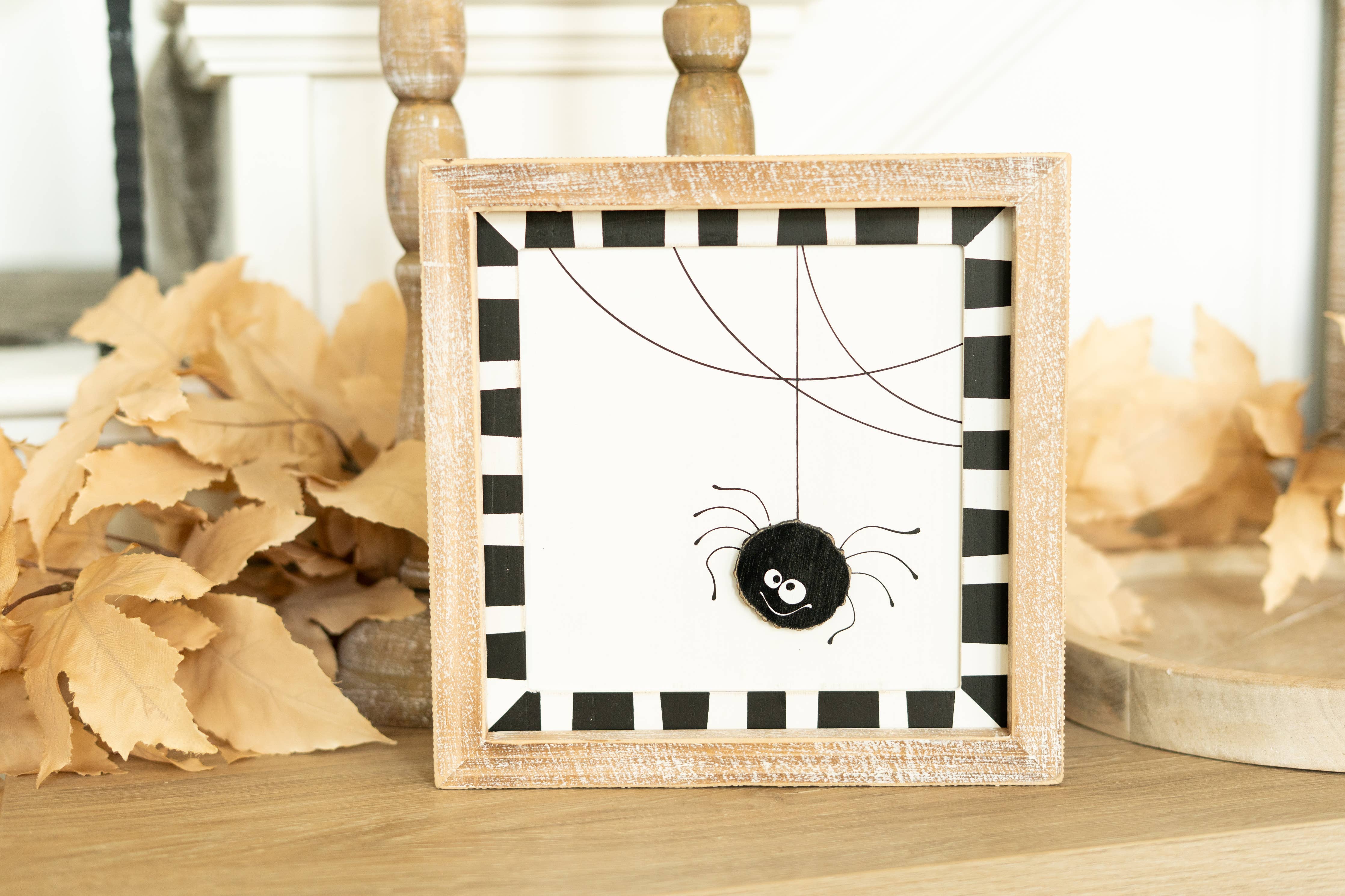 Fall Spider/Pumpkin Reversible Decor Sign