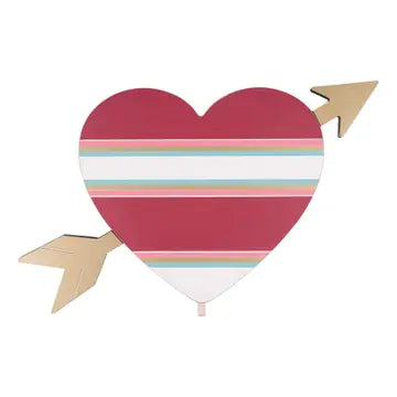 Heart with Arrow Topper - Posh West Boutique