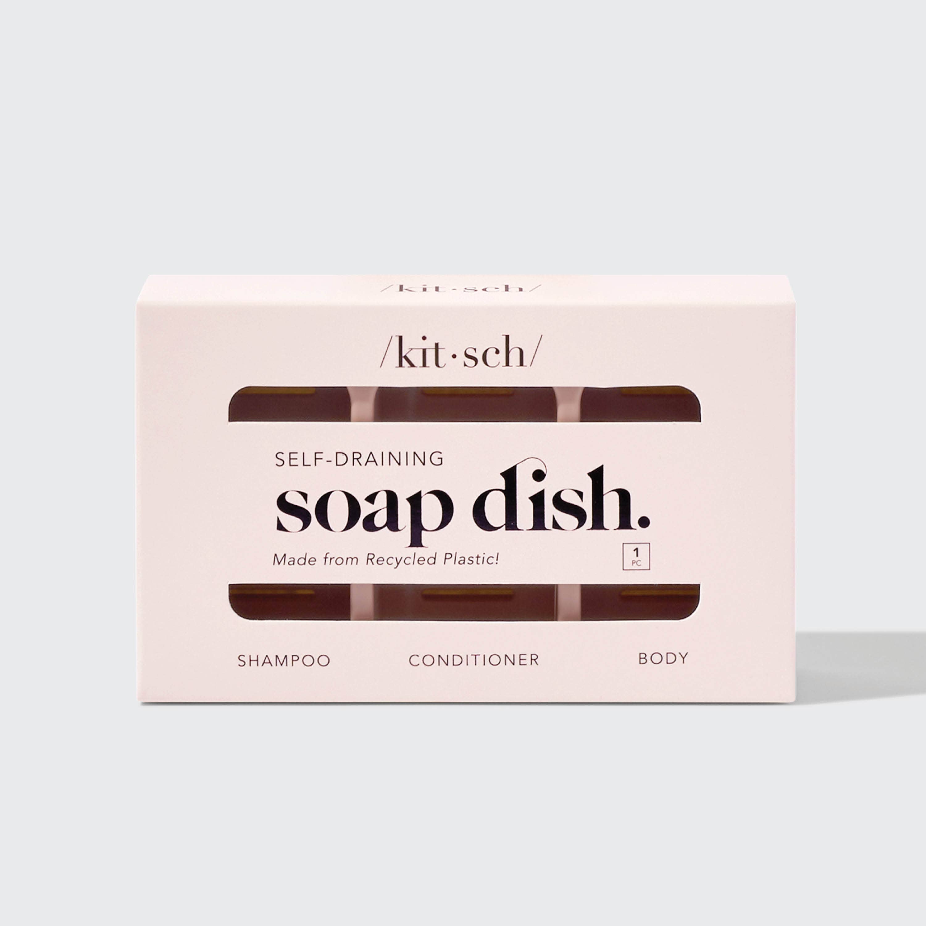 Kitsch Self-Draining Soap Dish - Terracotta