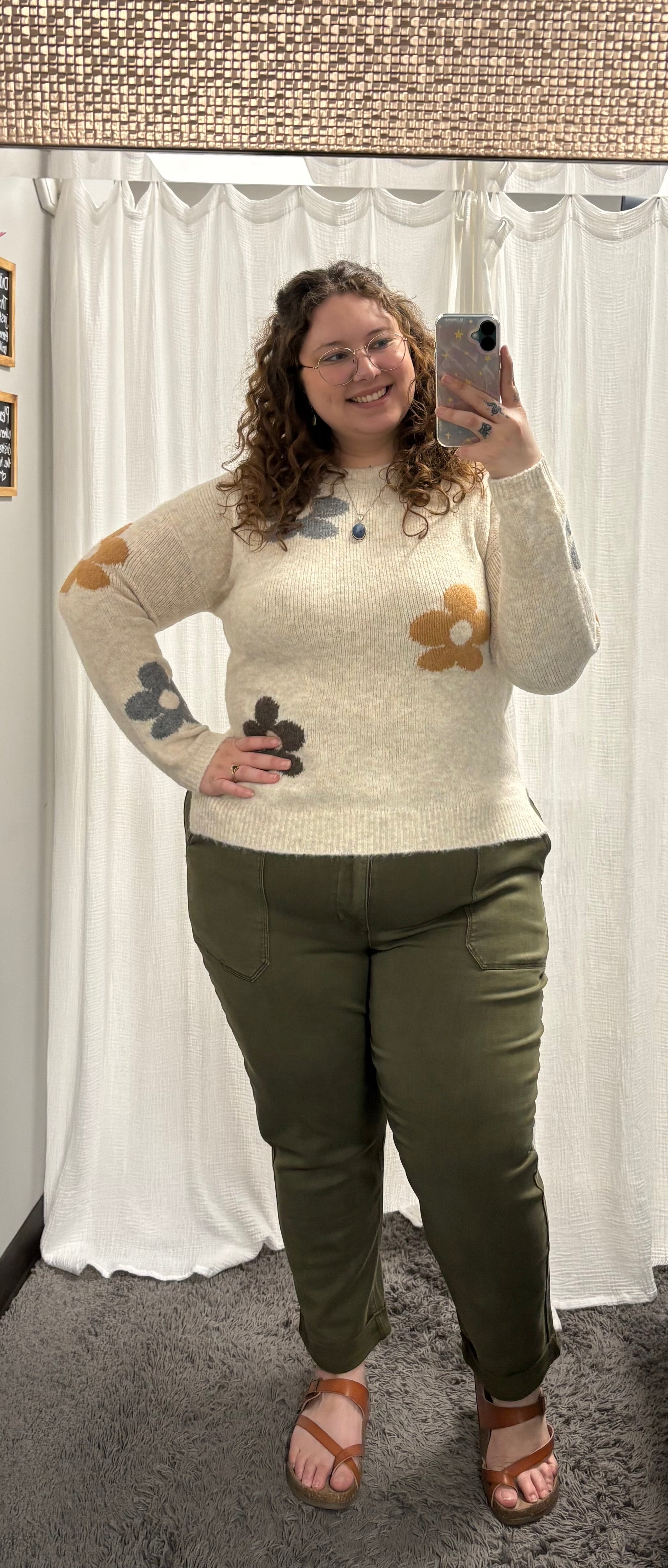 Daisy Flower Cozy Fall Sweater - Posh West Boutique