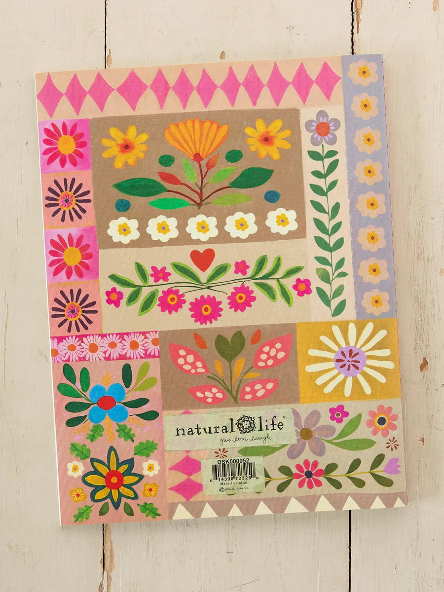 Natural Life Academic Planner Patchwork - Posh West Boutique