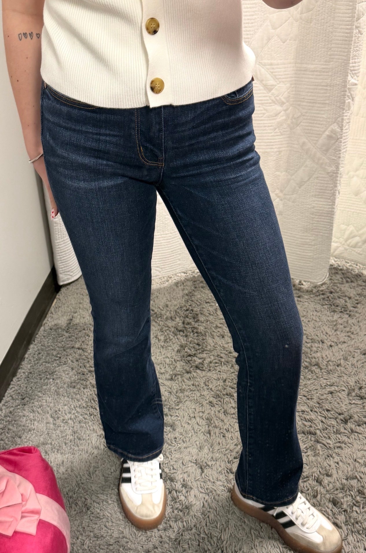 Judy Blue MR Petite Dark Wash Bootcut Jeans - Posh West Boutique