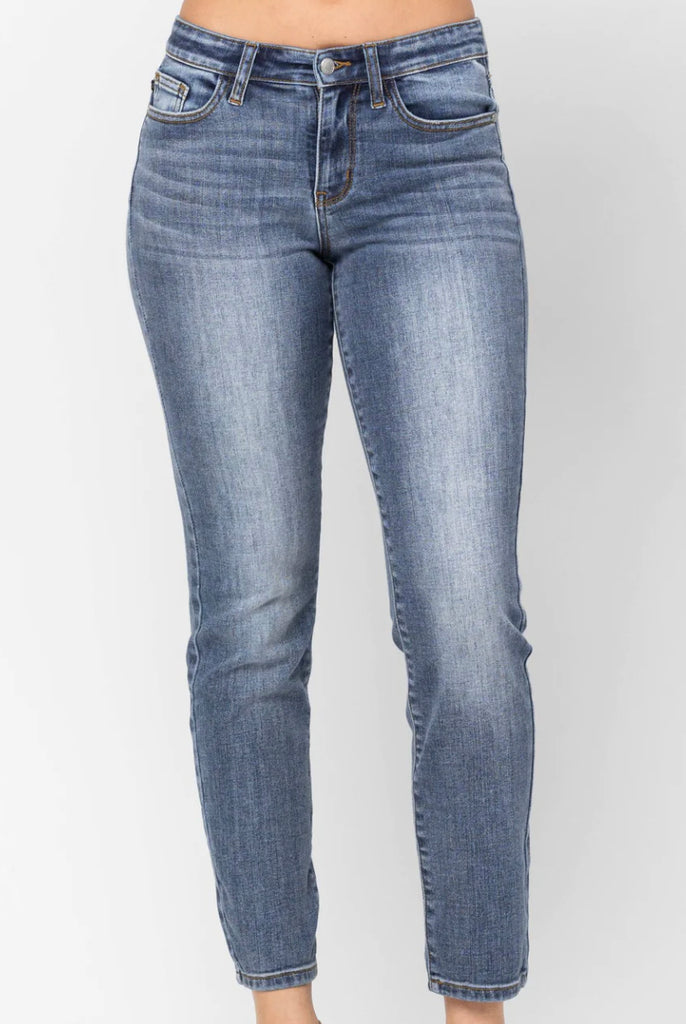 Judy Blue Classic Slim Fit Straight Leg Jeans - Posh West Boutique
