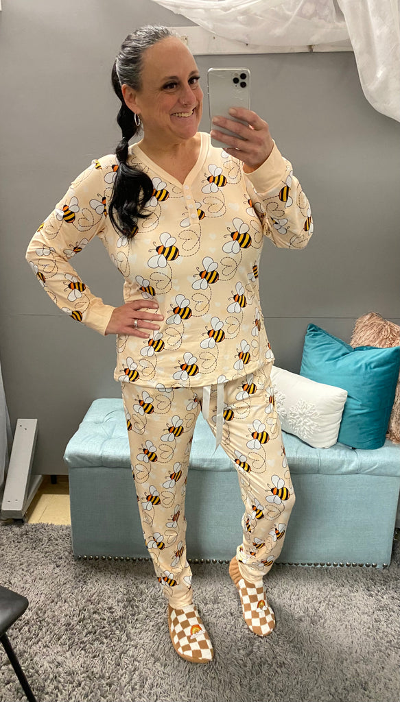 Sadie's Perfect Pajama-Bees - Posh West Boutique