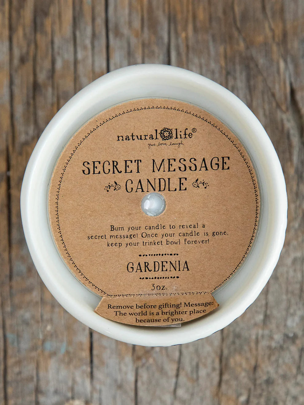 Hidden Message Candle - Brighter Place