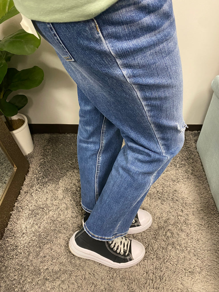Vervet Slim Fit Straight Leg Jeans-27" Inseam - Posh West Boutique