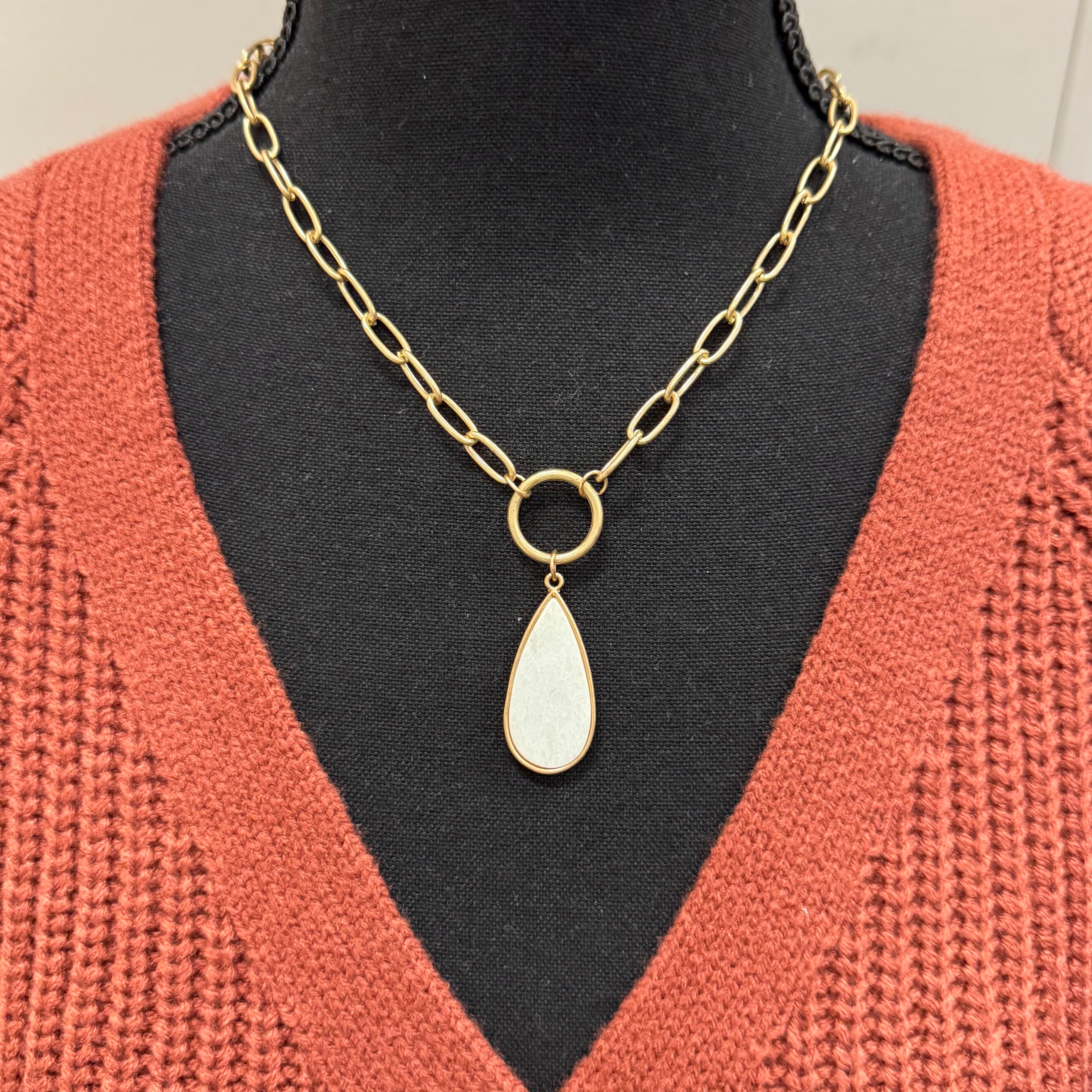 2pc Gold Necklace Set - Posh West Boutique
