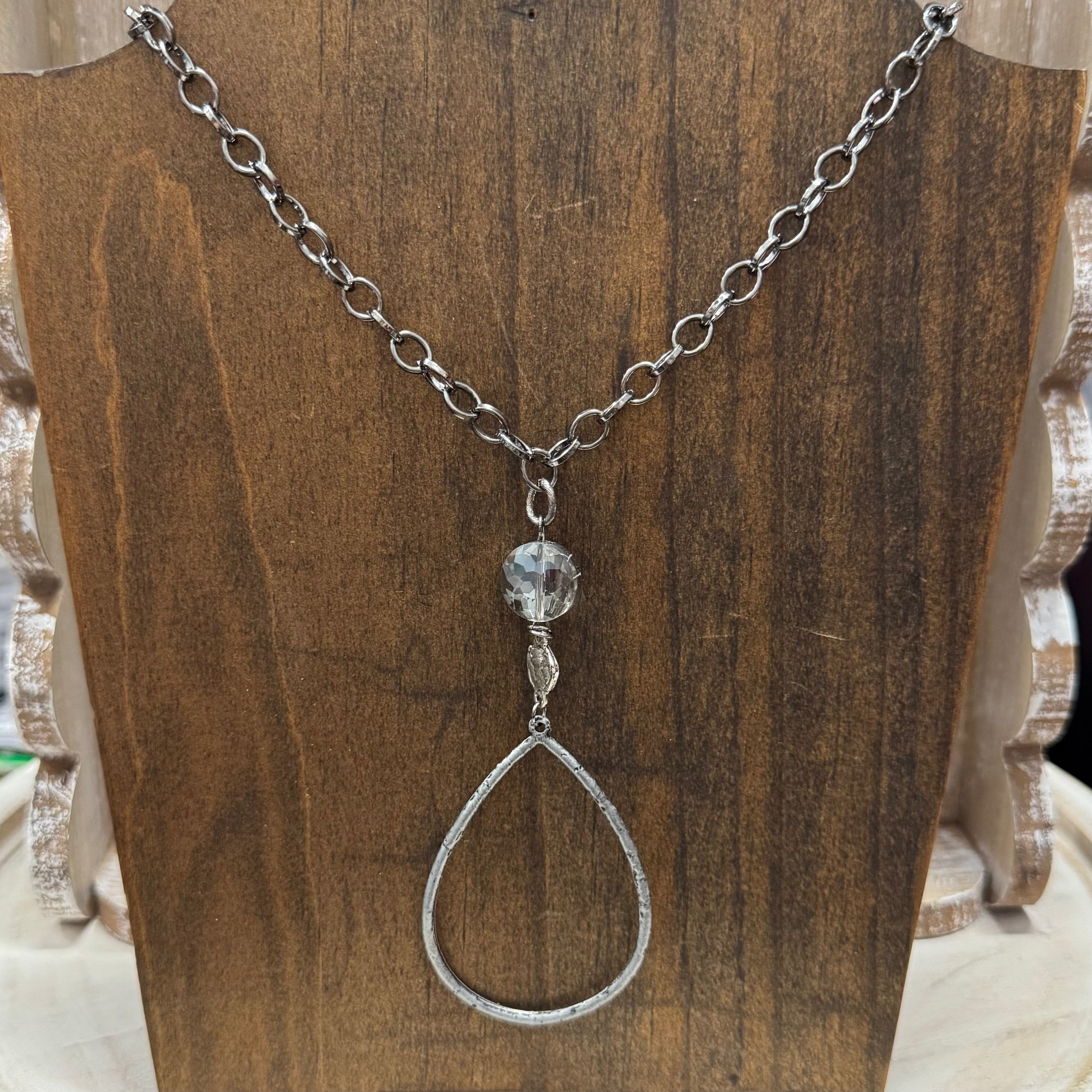 Teardrop Pendant Necklace - Posh West Boutique