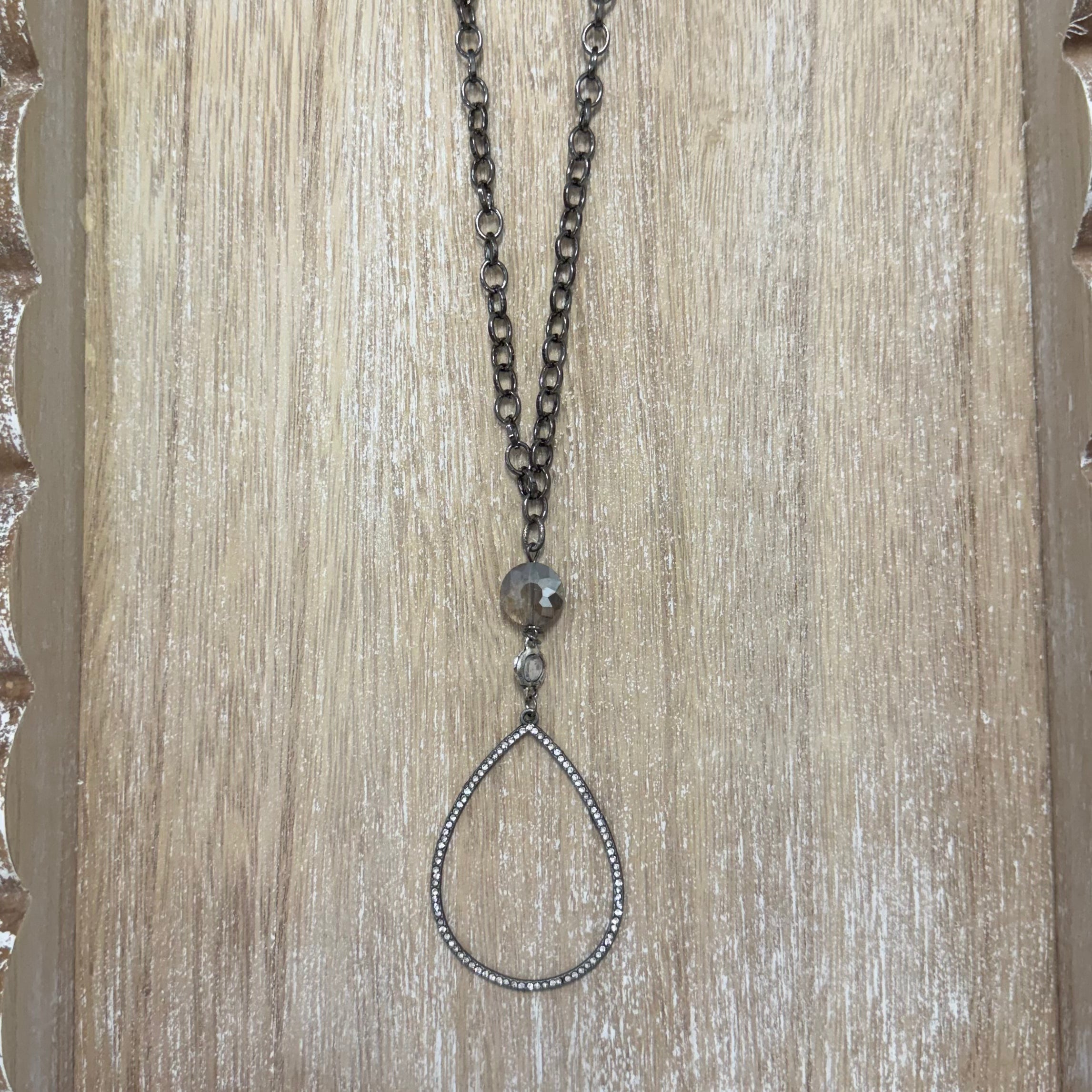 Teardrop Pendant Necklace - Posh West Boutique