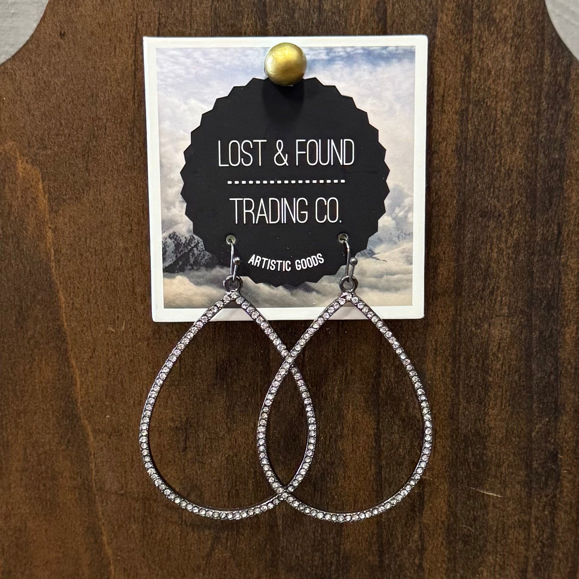 Teardrop Pendant Earrings - Posh West Boutique