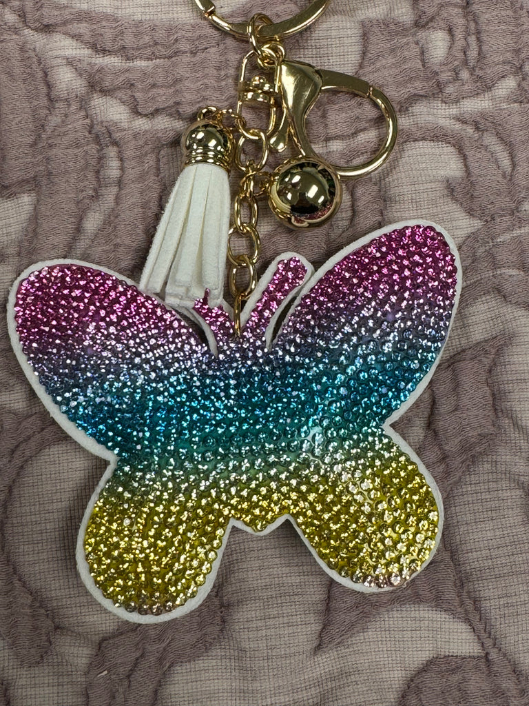 Happy Blinged Out Keychains - Posh West Boutique