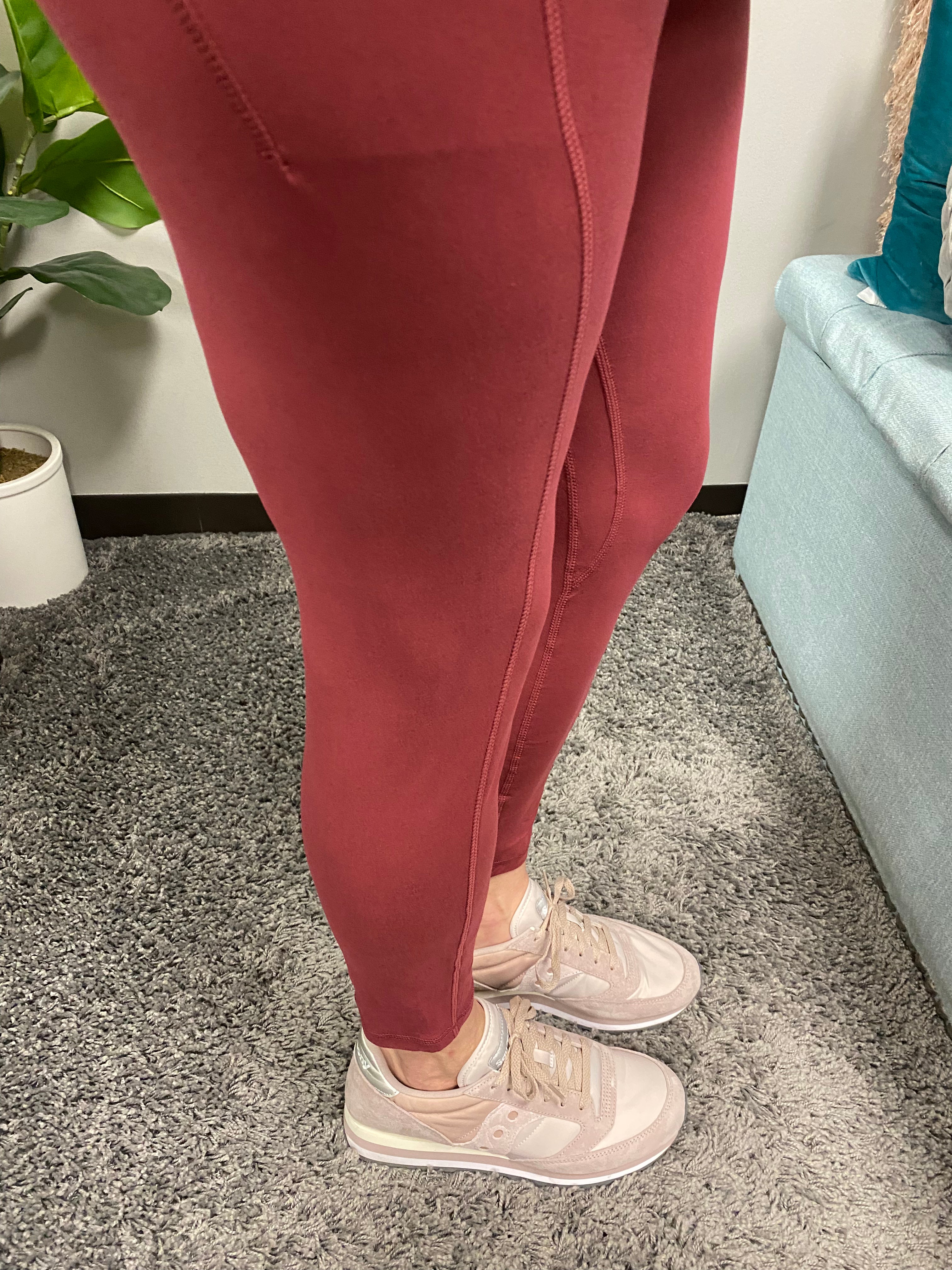 Full Length Wine Pocket Leggings-6232 - Posh West Boutique