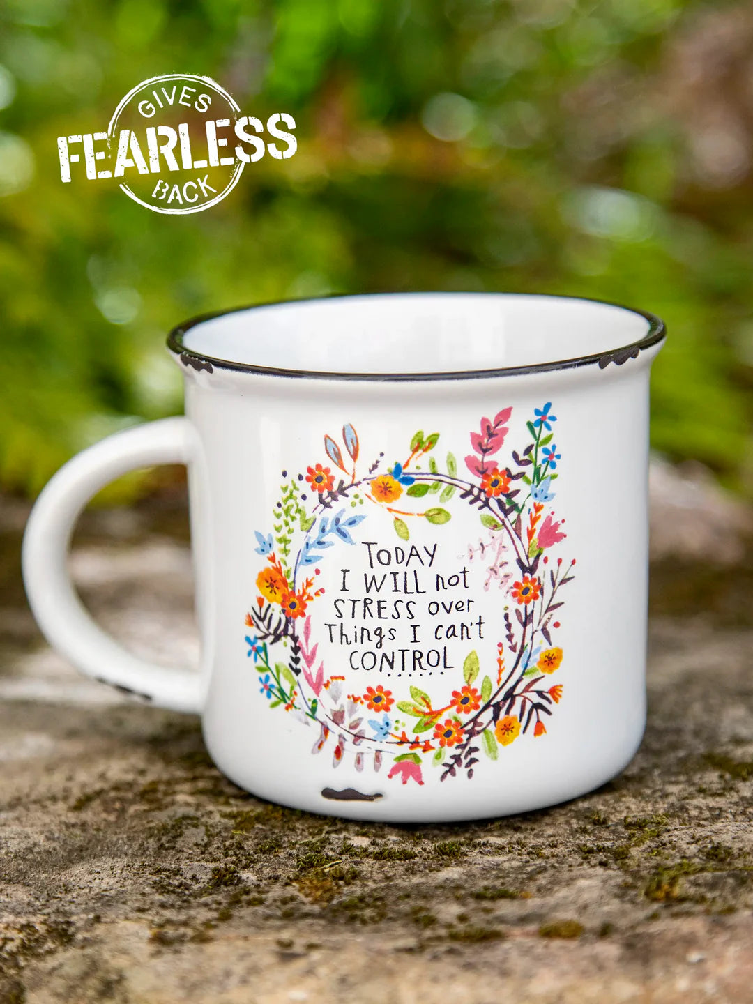 Camp Coffee Mug - Today I Will Not Stress - Posh West Boutique