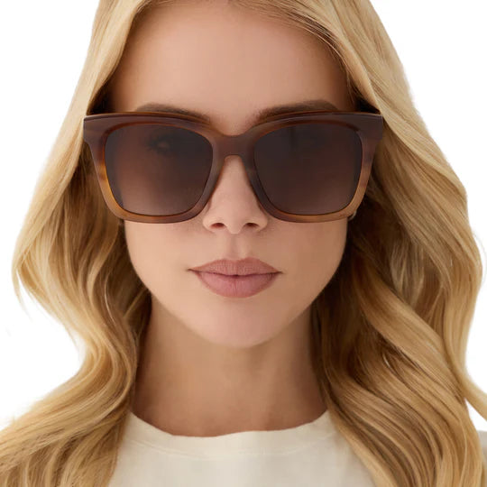 Meredith Tortoise Brown Gradient Polarized Sunglasses