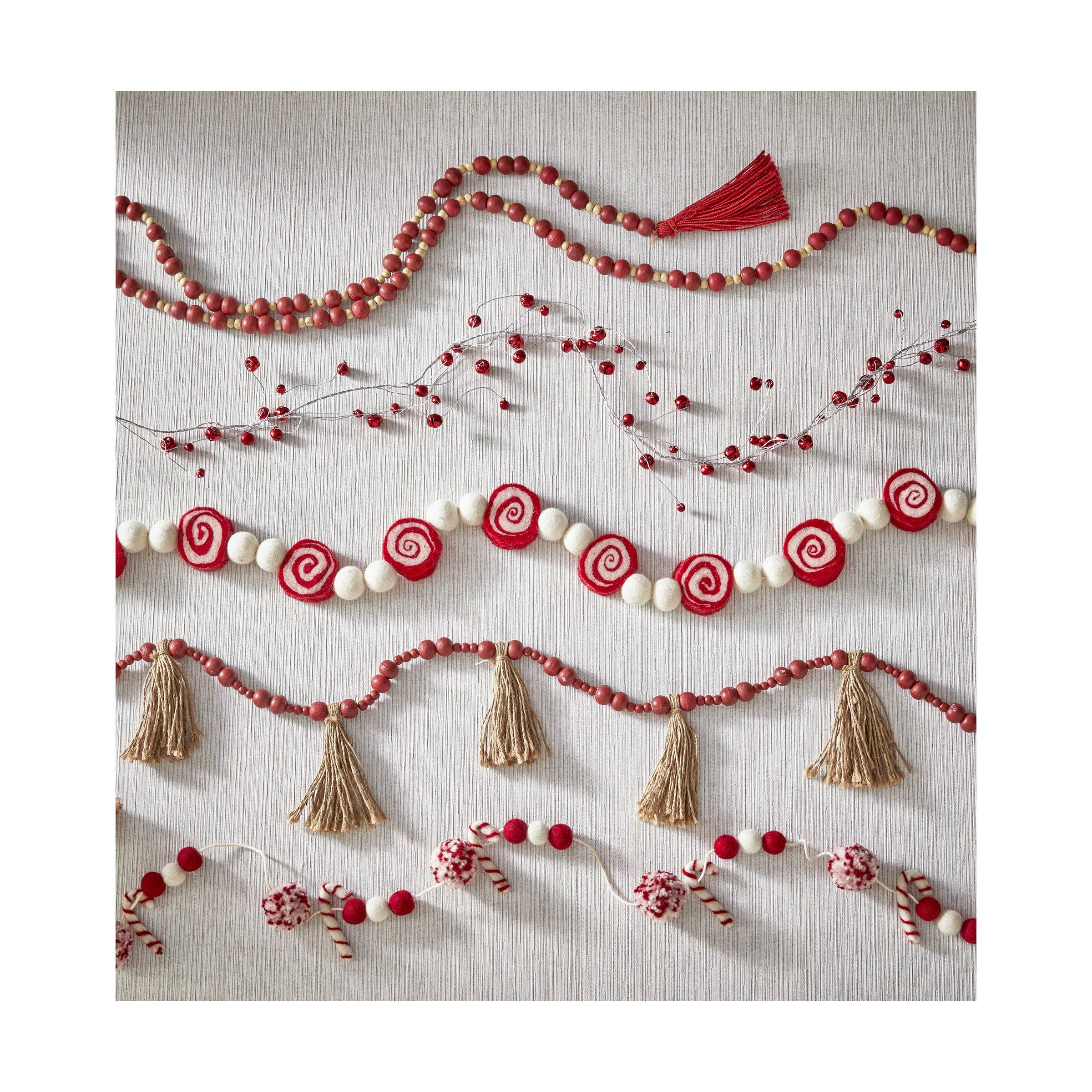 Jingle Bells Garland - Red - Posh West Boutique