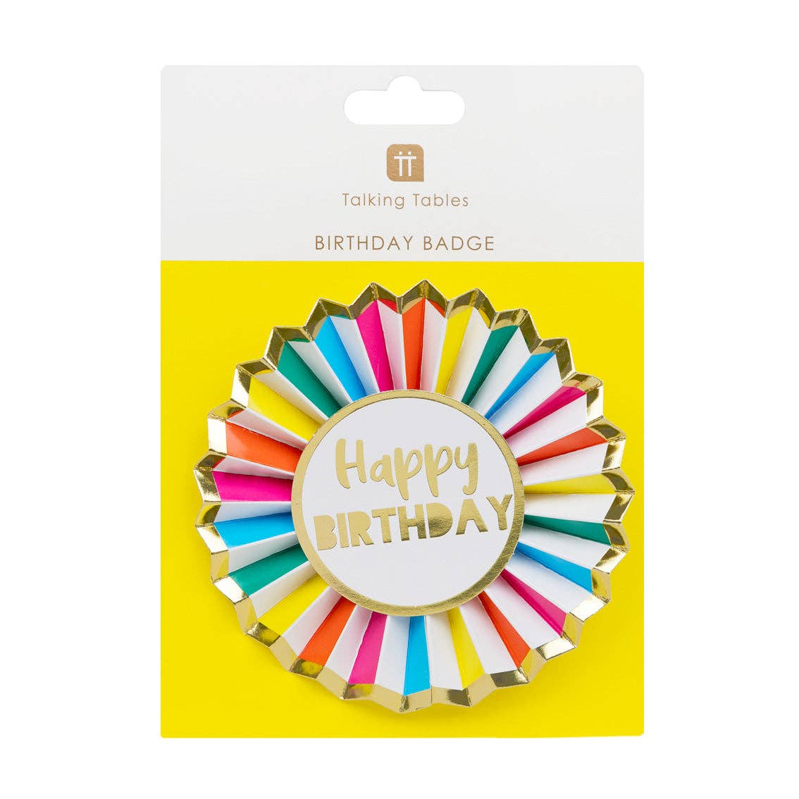 Rainbow Happy Birthday Badge | Birthday Party | - Posh West Boutique