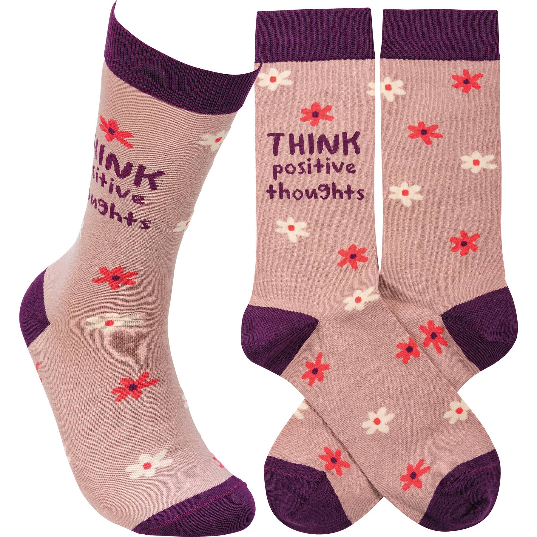 Think Positive Thoughts Socks - Posh West Boutique