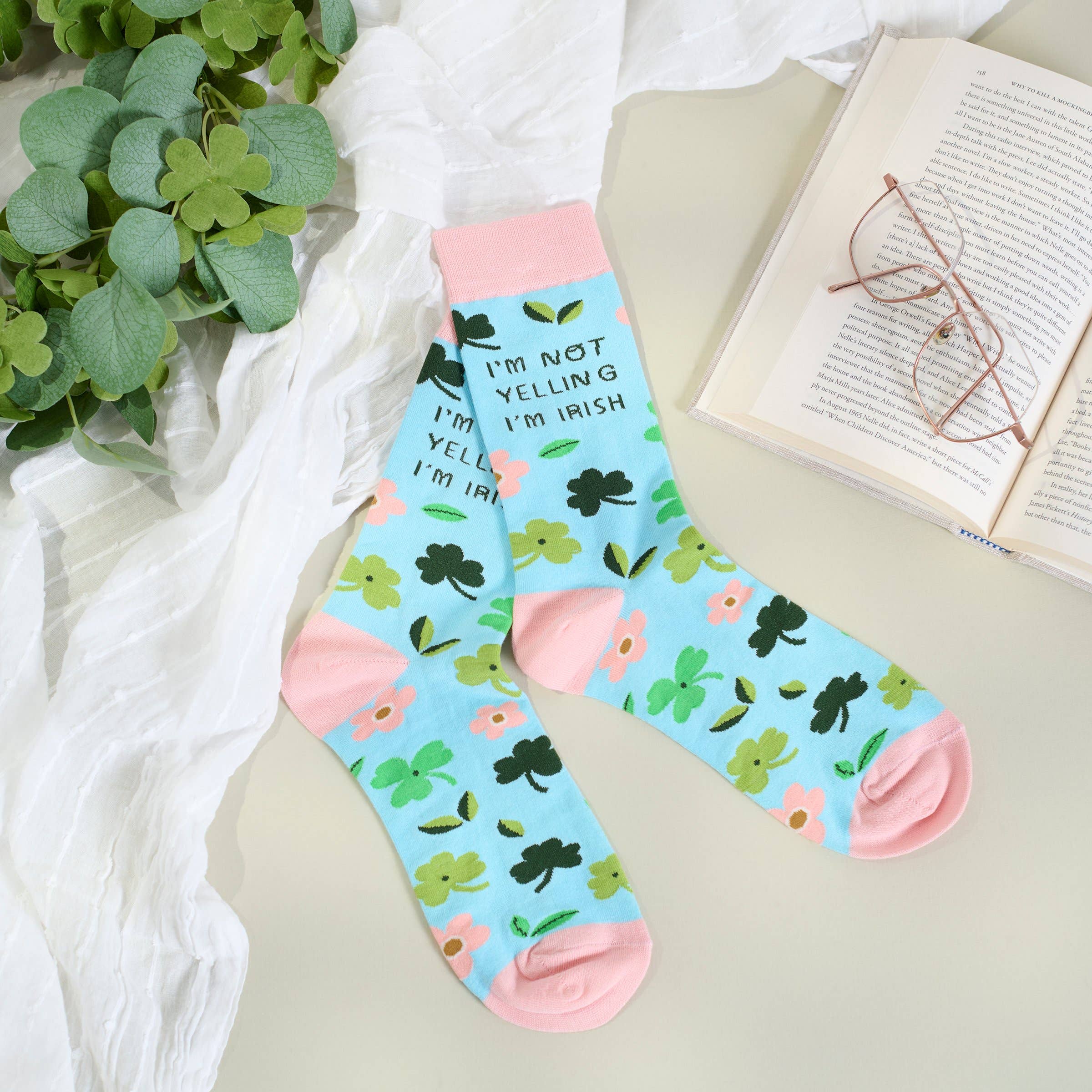 I'm Not Yelling I'm Irish Socks - Posh West Boutique