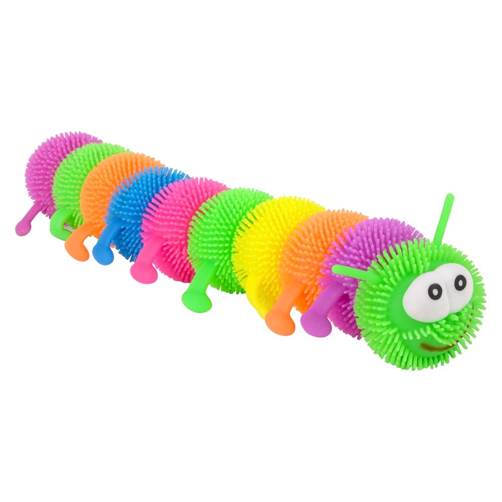 12" Jumbo Caterpillar Puffer Light Up Toy