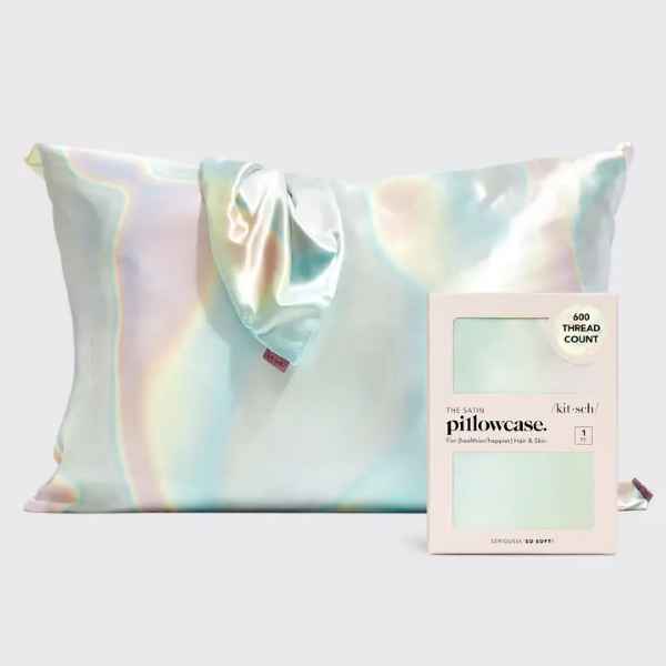 Kitsch Satin Pillow Case- Aura - Posh West Boutique