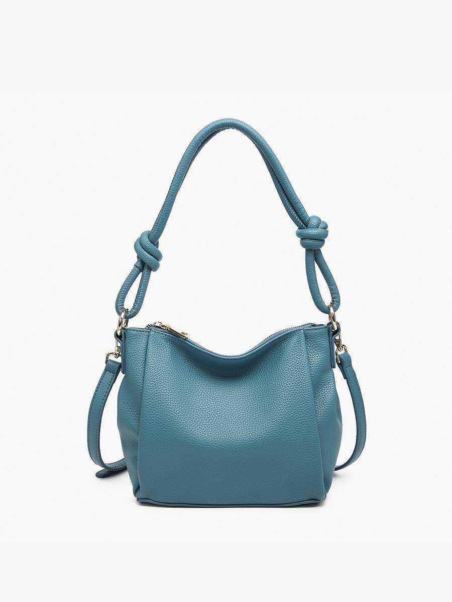 JN2651 Chicago Knotted Shoulder Bag w/ Long Strap - Posh West Boutique