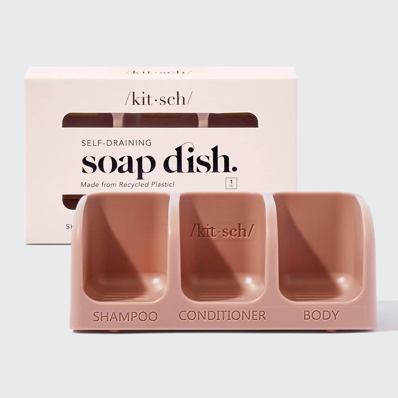Kitsch Self-Draining Soap Dish - Terracotta - Posh West Boutique