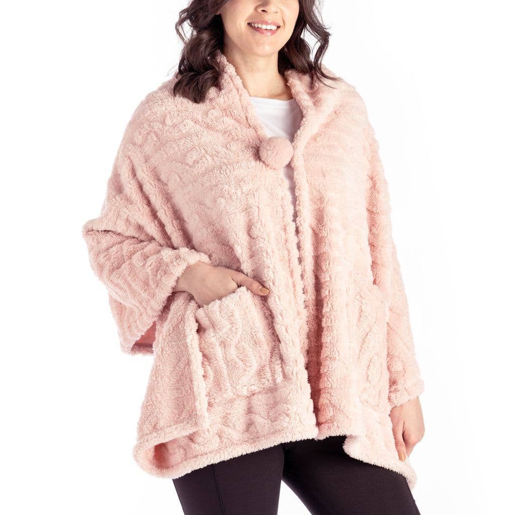 Pink Cozy Blanket Wrap By Hello Mello - Posh West Boutique