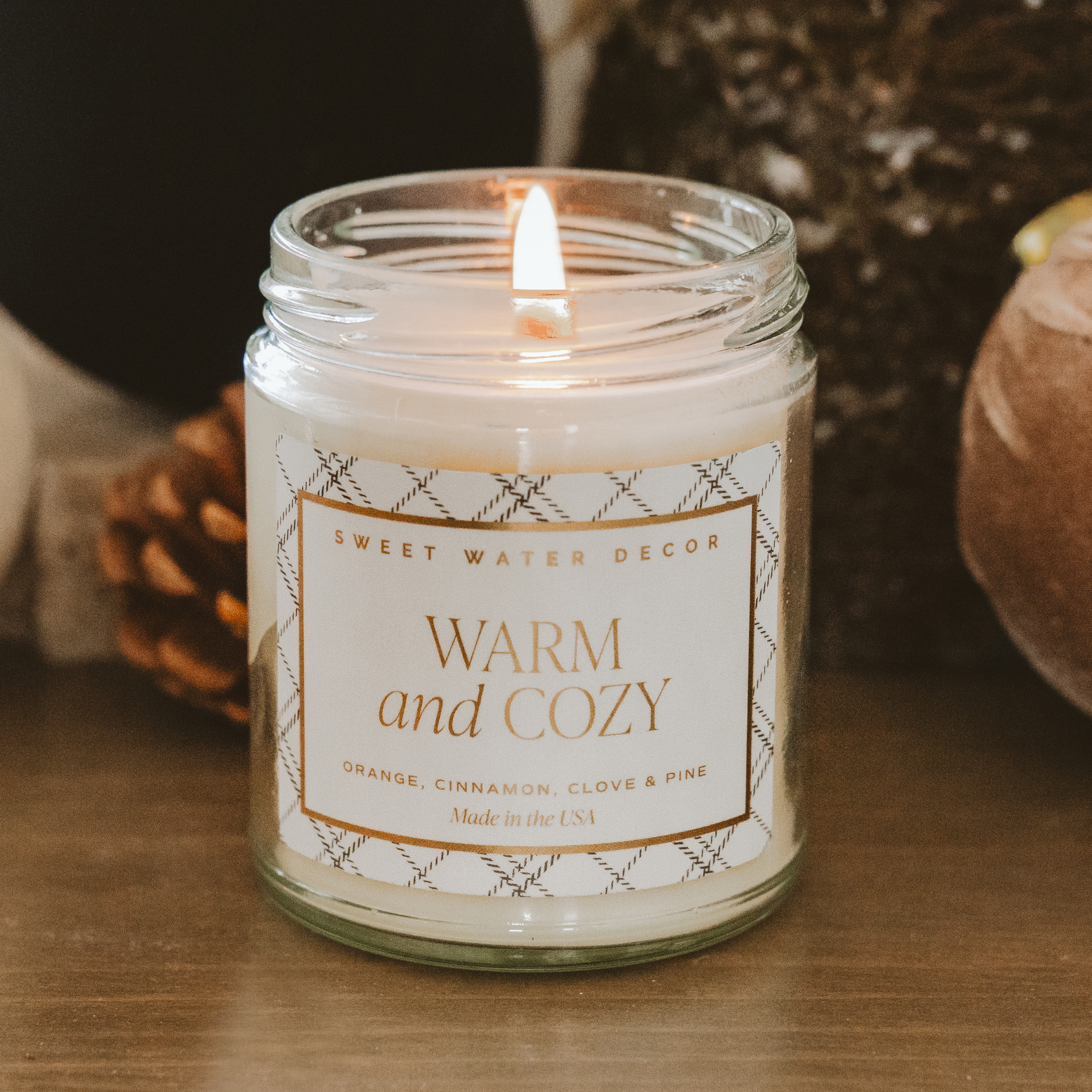 Warm and Cozy Soy Candle - Posh West Boutique