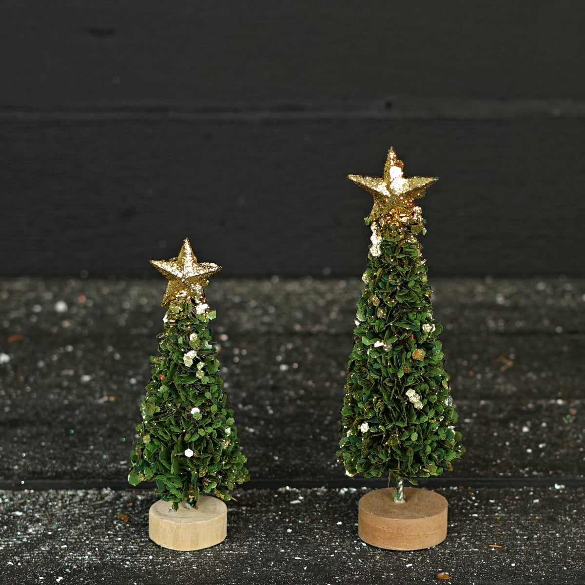 Gold Glittered Boxwood mini Tree