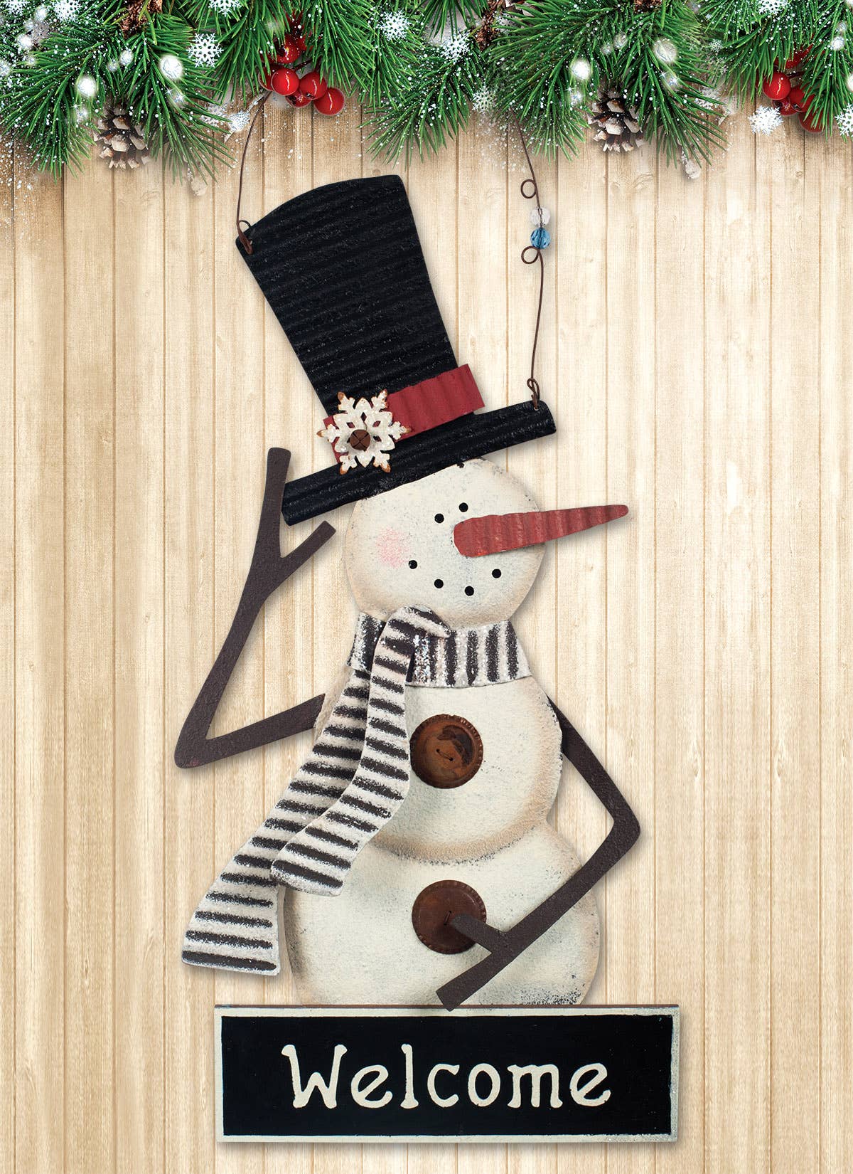 Happy Snowman Welcome Sign - Posh West Boutique