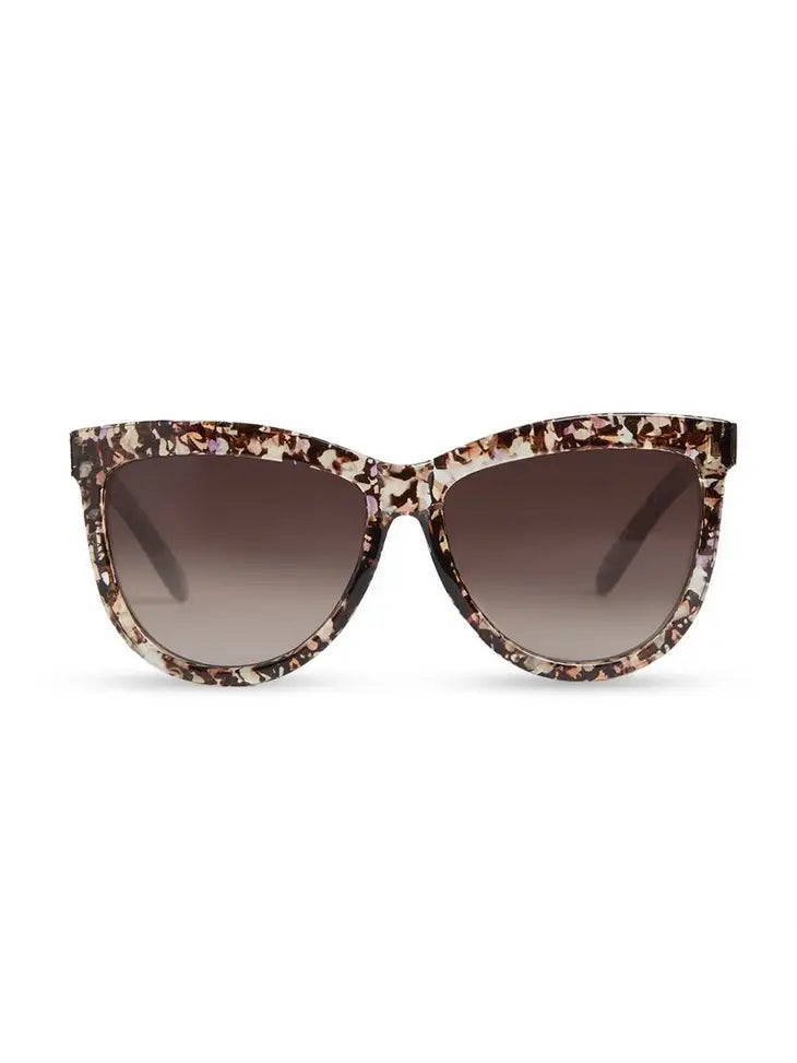 Amelia Pearl Sunglasses Brown Confetti - Posh West Boutique