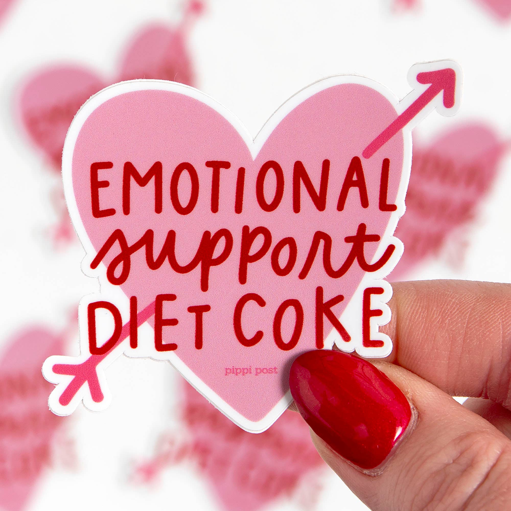 Emotional Support Diet Coke Decal Sticker - Posh West Boutique