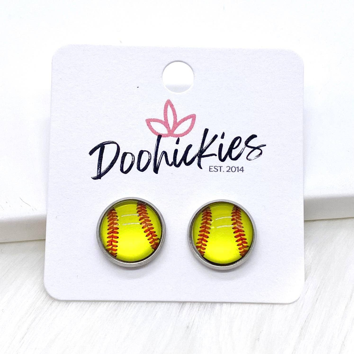 Softball Earrings - Posh West Boutique