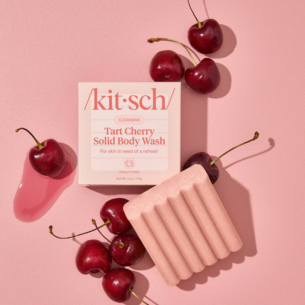 Cleansing Tart Cherry Solid Body Wash - Posh West Boutique