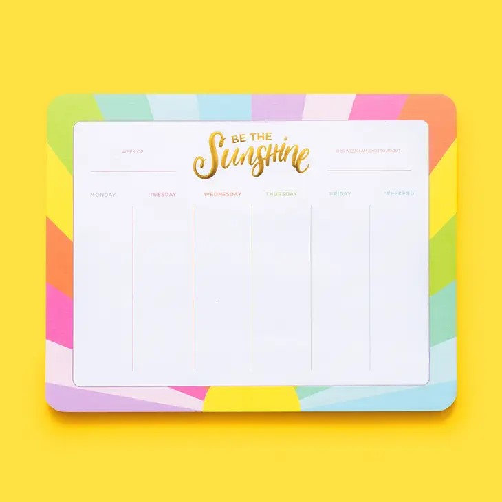 Be the Sunshine Weekly Planner - Posh West Boutique
