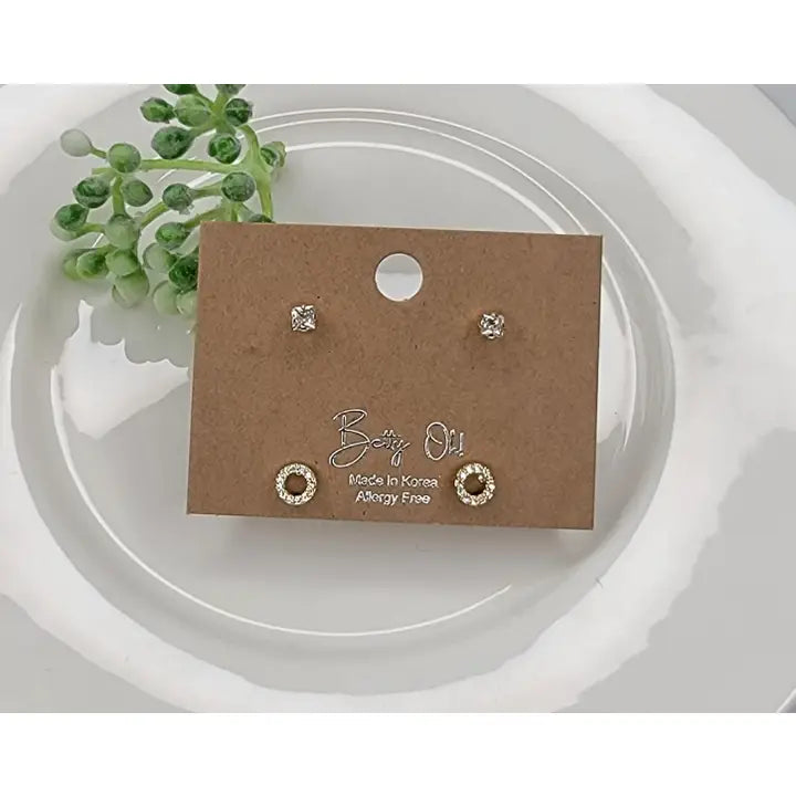 Betty Oh Gold Set of Studs - Posh West Boutique