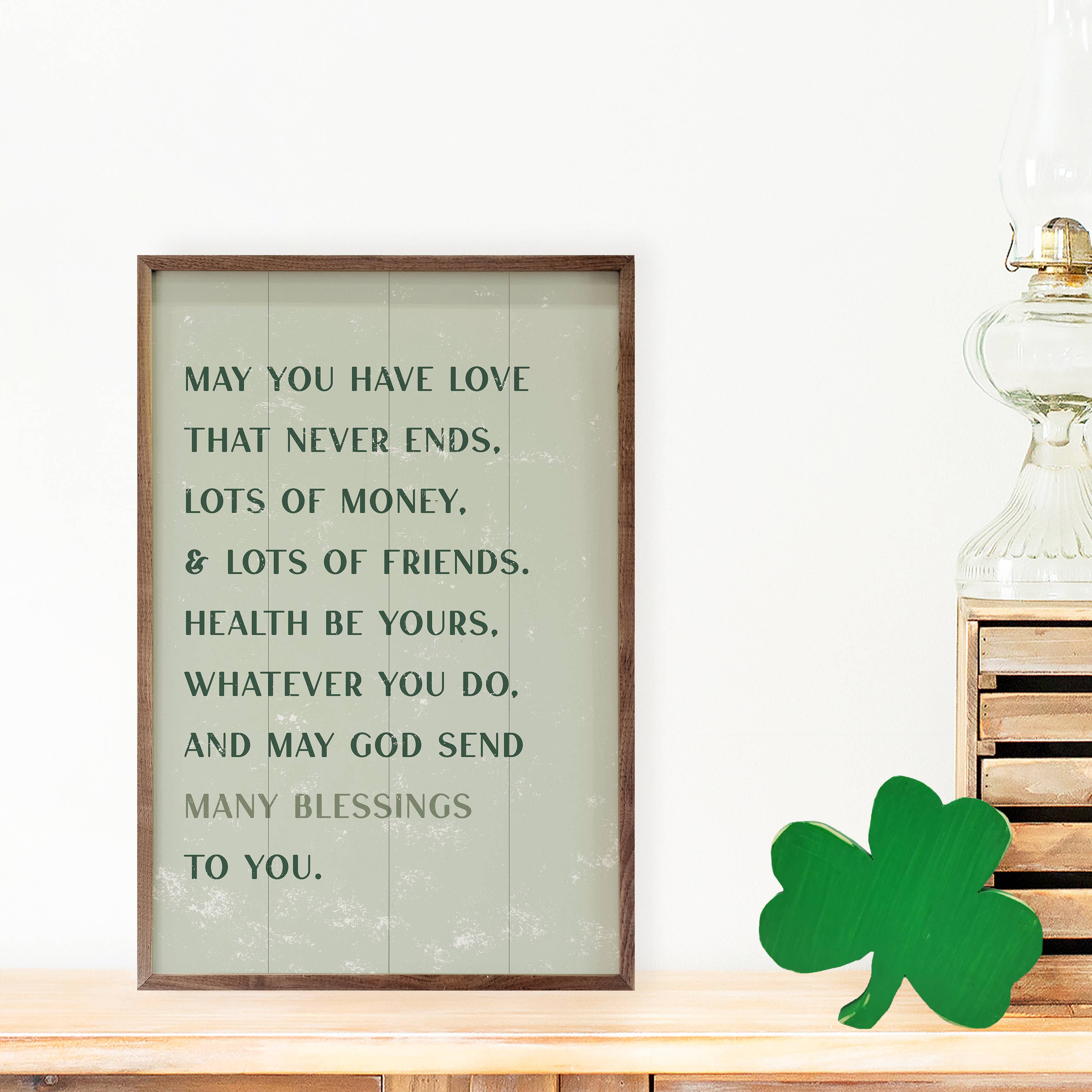 Irish Blessings Wood Sign