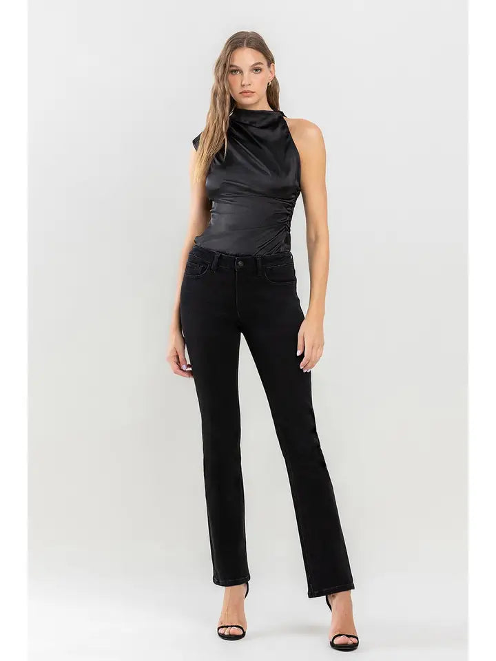 Vervet Black Mid Rise Bootcut Jeans - Posh West Boutique