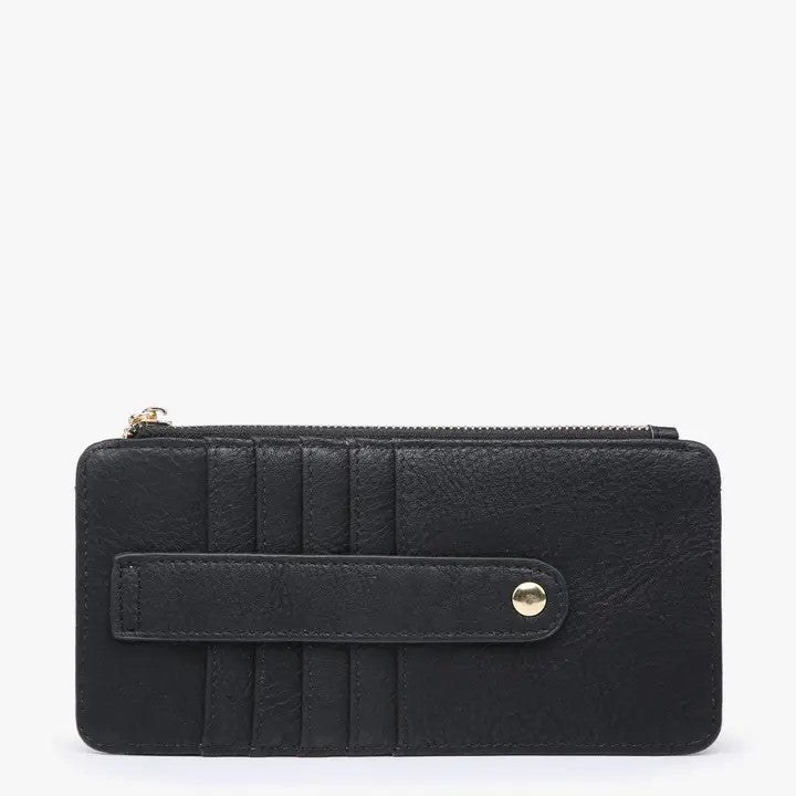 Black Saige Slim Card Holder - Posh West Boutique