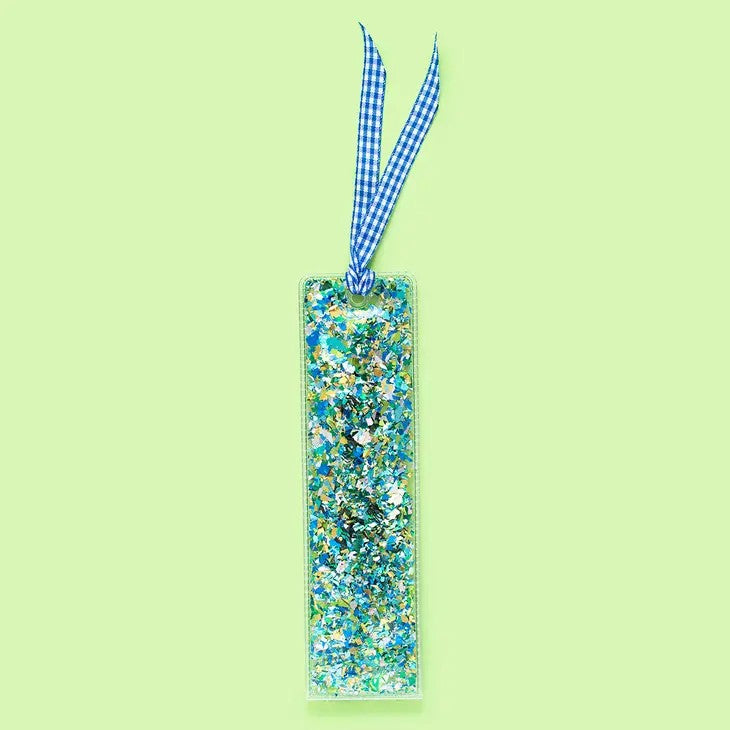 Blue and Green Glitter Bookmark - Posh West Boutique