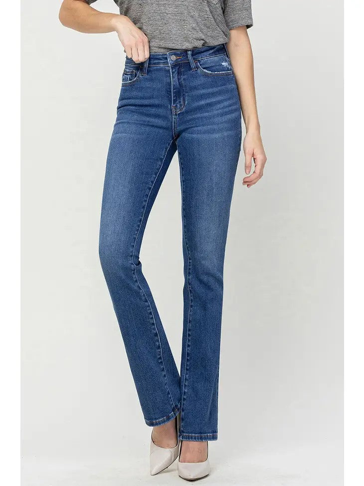Vervet High Rise Non-Distressed Bootcut Jeans - Posh West Boutique