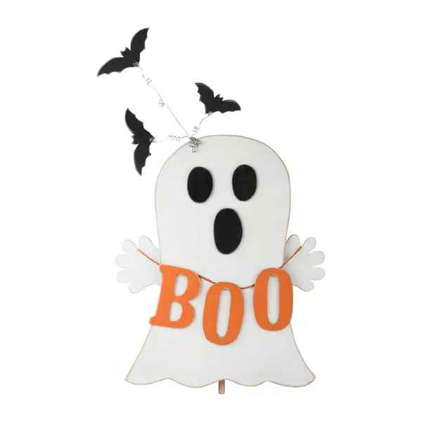 BOO Ghost Wood Decor Topper - Posh West Boutique