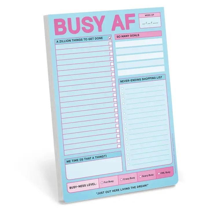 Busy AF Note Pad - Posh West Boutique