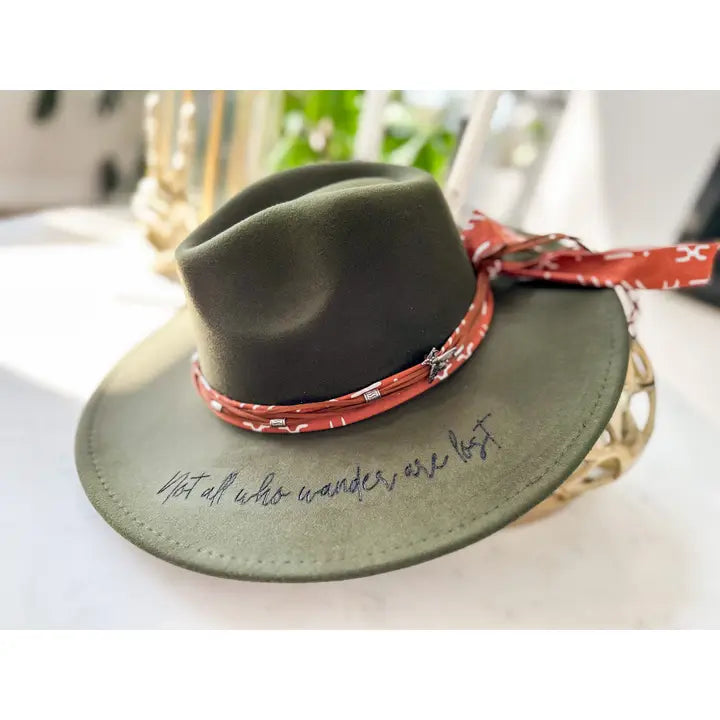 Not Who All Wander Are Lost Rancher Hat - Posh West Boutique